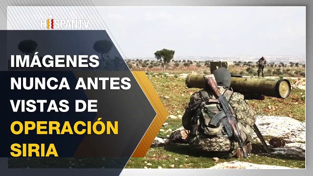 Imagen de las feroz batalla entre el ejercito sirio y grupos terroristas por la estratégica carretera que une Alepo y Damasco