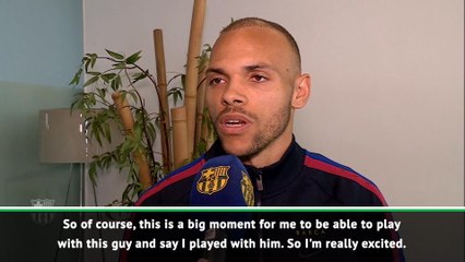 Braithwaite excited to play with 'best ever' Messi at Barca