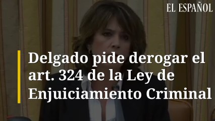 Delgado pide derogar el art. 324 de la Ley de Enjuiciamiento Criminal