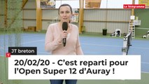 JT Breton du jeudi 20 février 2020 : c’est reparti pour l’Open Super 12 d’Auray !