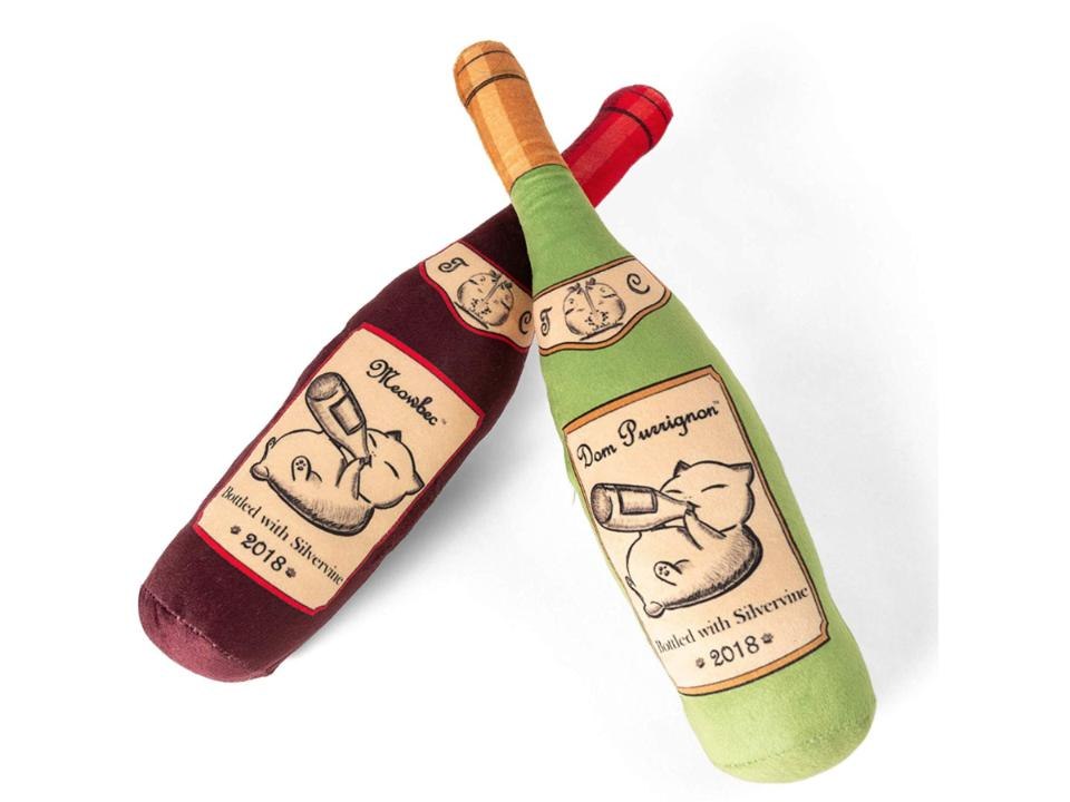 My Kitten Is Obsessed With This Catnip Wine Bottle Toy From Amazon