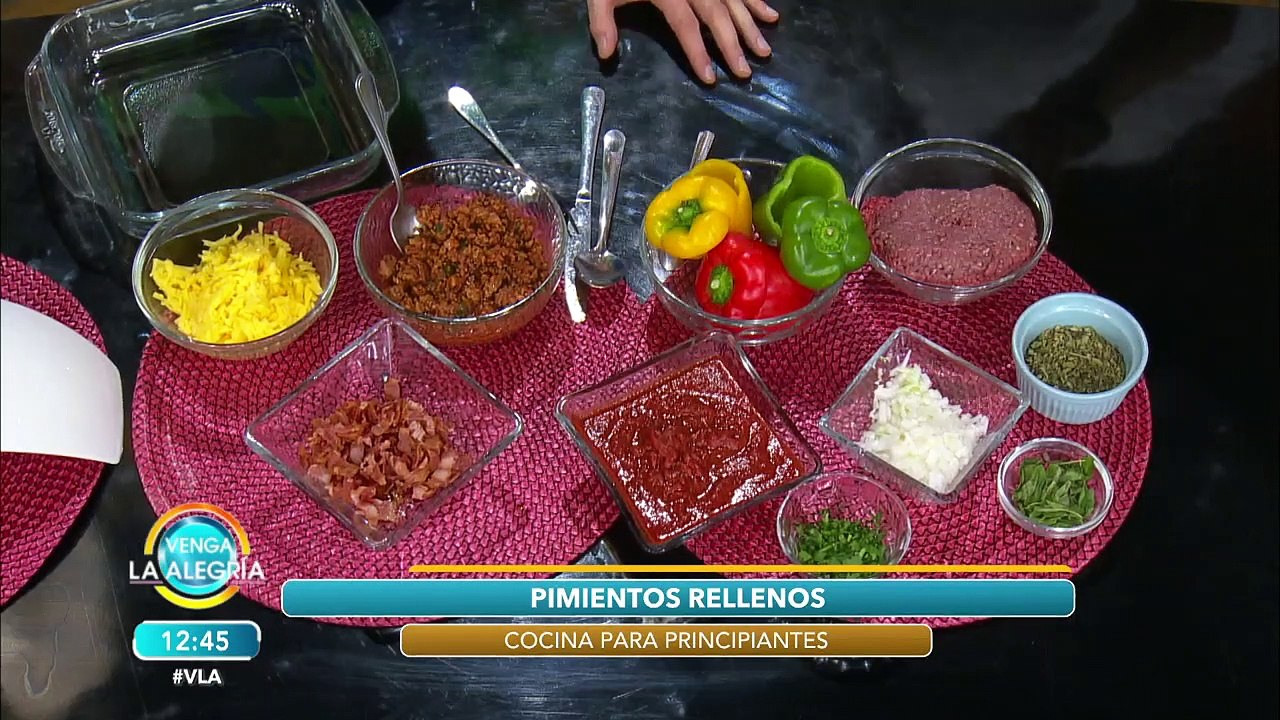 RECETA: Aprende a cocinar unos suculentos pimientos rellenos. | Venga La Alegría