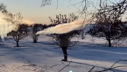 Having some fun with frigid temperatures