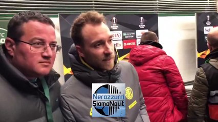 Ludogorets-Inter, selfie con Eriksen dei fans bulgari