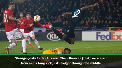 Solskjaer unhappy with Europa League ball after Brugge draw