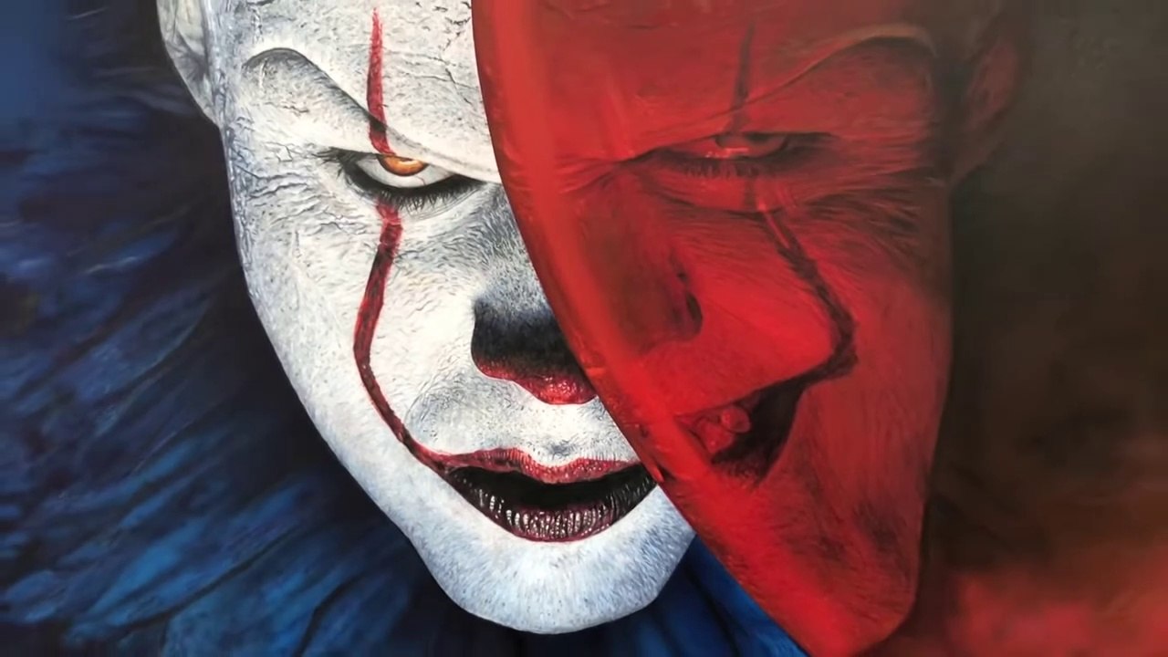 Pennywise Artwork (IT) Timelapse - Artology - Dailymotion
