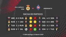 Previa partido entre Real Unión de Irún y Amorebieta Jornada 26 Segunda División B