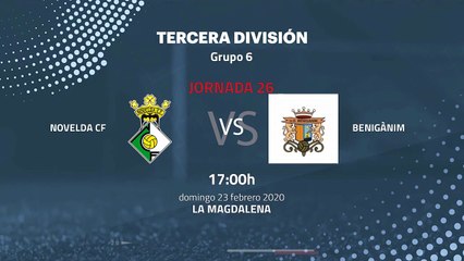 Previa partido entre Novelda CF y Benigànim Jornada 26 Tercera División