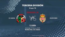 Previa partido entre CD Varea y  River Ebro Jornada 26 Tercera División