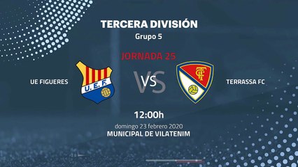 Previa partido entre UE Figueres y Terrassa FC Jornada 25 Tercera División