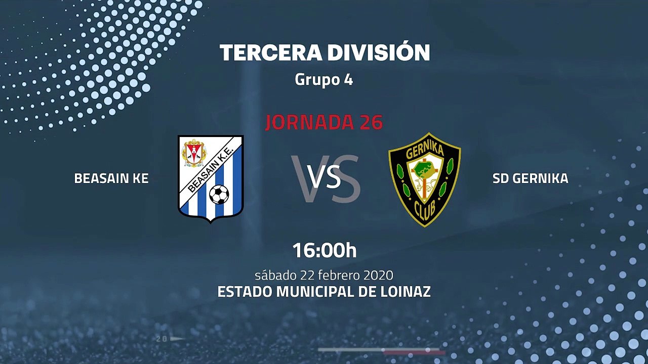 Previa partido entre Beasain KE y SD Gernika Jornada 26 Tercera División