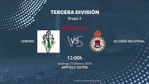 Previa partido entre Lenense y UD Gijón Industrial Jornada 26 Tercera División