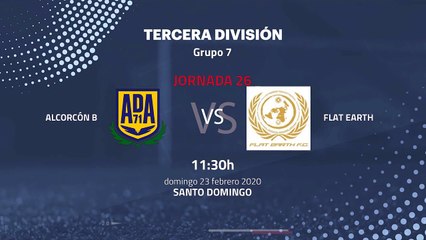 Previa partido entre Alcorcón B y Flat Earth Jornada 26 Tercera División