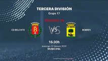 Previa partido entre CD Belchite y Robres Jornada 29 Tercera División
