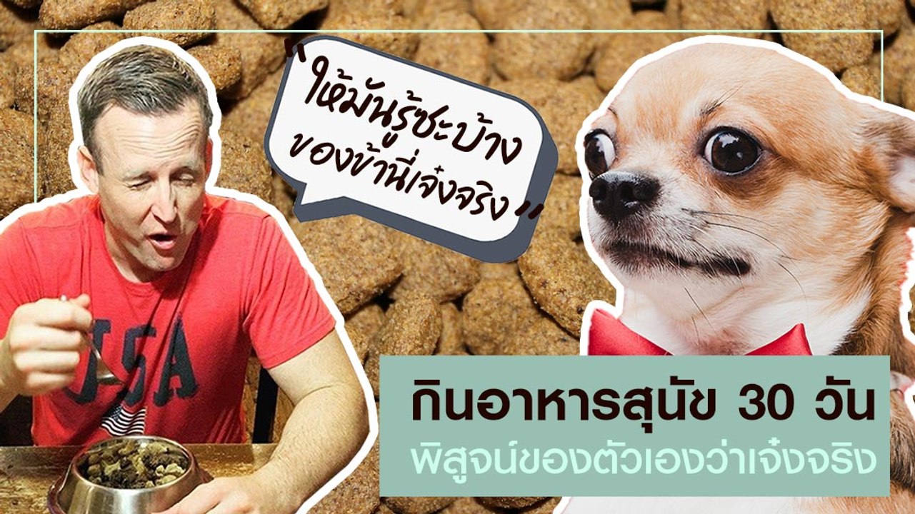 กินอาหารสุนัข 30 วัน พิสูจน์ของตัวเองว่าเจ๋งจริง