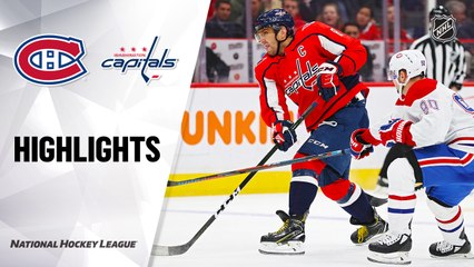 NHL Highlights | Canadiens @ Capitals 2/20/2020