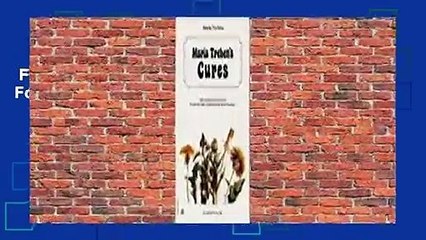 Full E-book  Maria Treben's Cures  For Online
