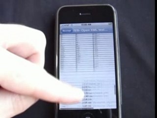 Open XML support on Apple iPhone