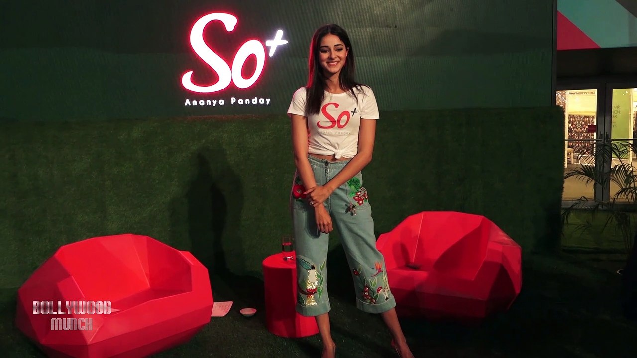 CUTE Ananya Panday Attend Press Conference at Lakme Fashion Week 2020