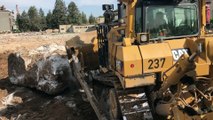 Cat D9T Dozer Works With Cat 385C And Liebherr 934