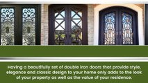 Create A Remarkable Entry With Double Iron Doors