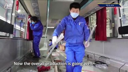 105 buses produced in east China sent to Mideast market