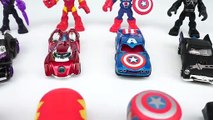 Learn Colors, Shapes, and Letters with Marvel Avengers Superhero Toys, Hot Wheels Cars, and Tsum Tsums-