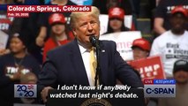 Trump Mocks Mike Bloomberg And Amy Klobuchar's Debate Performance: 'She Choked'