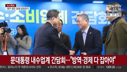 문 대통령 내수업계 간담회…"방역·경제 다 잡아야"