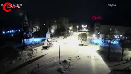 Rusya'da meteor düşme anı kamerada