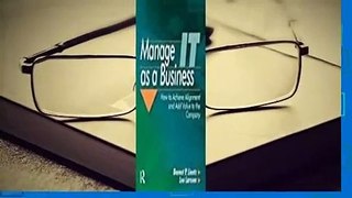 Manage It as a Business  For Kindle