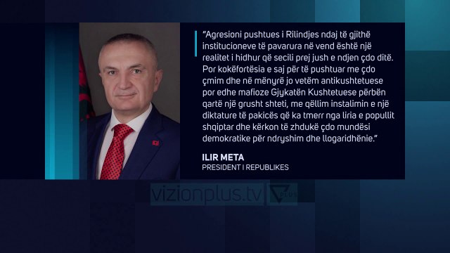 Meta nuk përmbahet: Rilindja, bandë që po përdhunon Kushtetutën - News, Lajme - Vizion Plus
