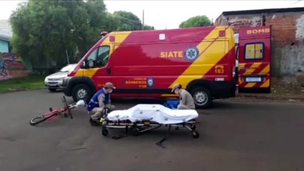 Ciclista colide com carro no Bairro Parque São Paulo