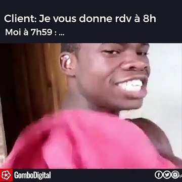 Moi à 7h59 alors que j'ai un rdv à 8h