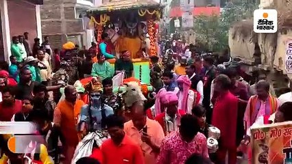 शिव के बारात में गाड़ीवान बने केंद्रीय मंत्री नित्यानंद राय, पातालेश्वरनाथ मंदिर में की पूजा