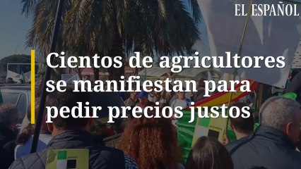 Cientos de agricultores se manifiestan para pedir precios justos