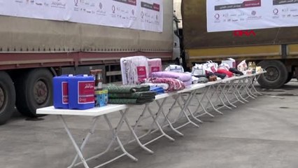 Hatay katar charity ve ihh'dan suriye'ye 45 tır