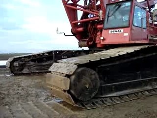 Demag CC2800 Partner Kran Technik (Pirson) moving 1