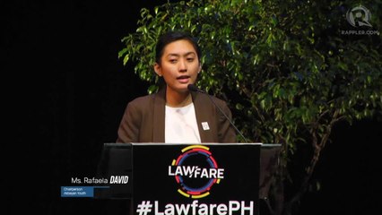 Akbayan Youth chair: We need the intl community to fight lawfare