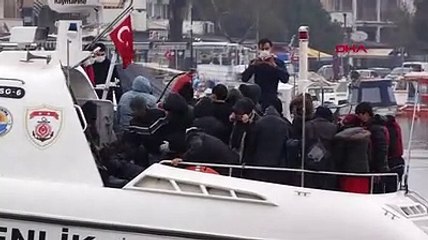 Ayvacık açıklarında, 37 kaçak göçmen yakalandı