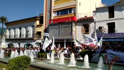 La manifestación de agricultores en Mérida llega a la Presidencia