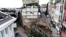 Tarih üzerine inşa edilen otel ve pansiyonun yıkımı tamamlandı