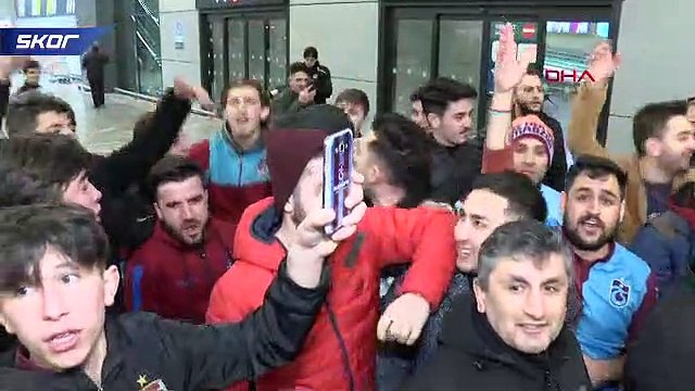 Trabzonspor'a İstanbul'da coşkulu karşılama