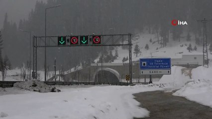 Ilgaz Dağı'nda yoğun kar yağışı