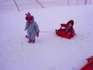 Tara & Mattéo à la neige