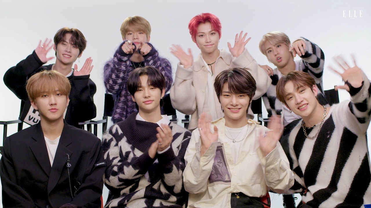 Stray Kids Sing Justin Bieber, Adam Levine, and "Levanter" in a Game of Song Association | ELLE