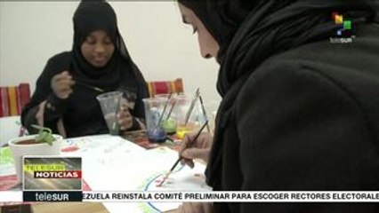 Mujeres refugiadas en Londres redescubren sus habilidades artísticas