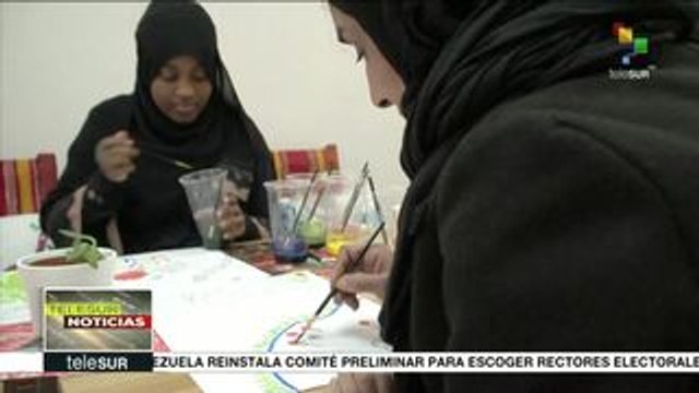 Mujeres refugiadas en Londres redescubren sus habilidades artísticas