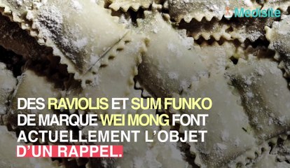 Rappel : ces raviolis aux crevettes Wei ming de Auchan contiennent du plastique !