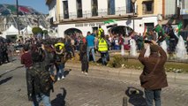 Incidentes complican la manifestación de agricultores en Mérida